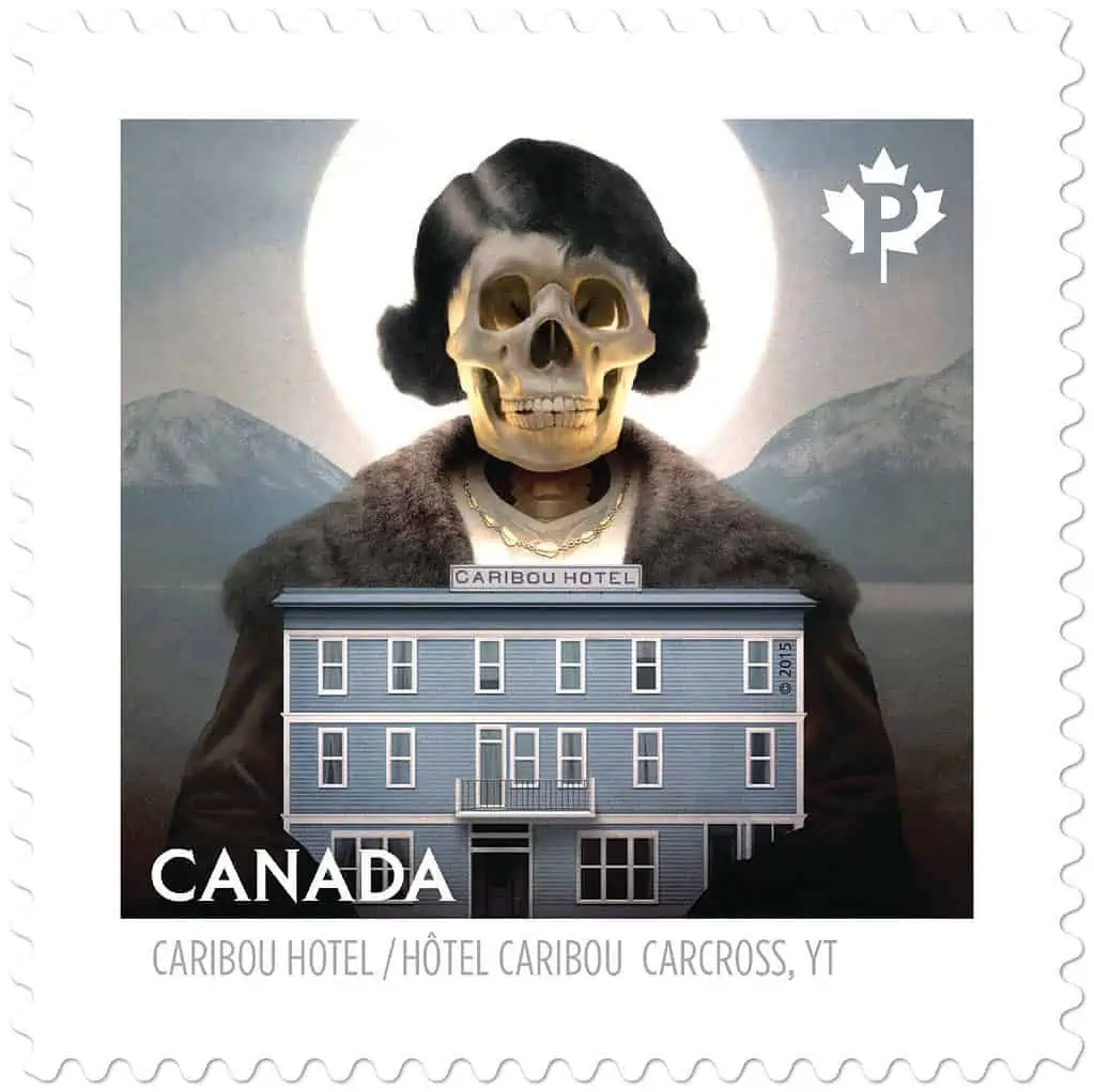 Caribou Hotel Haunted Canada stamp