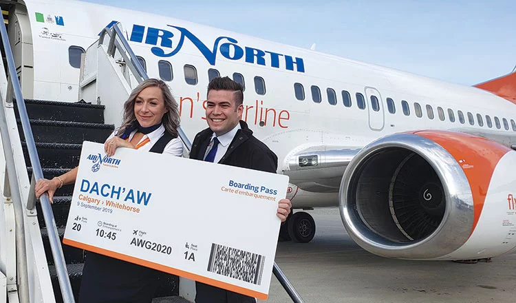 Dach'aw's ticket on Air North