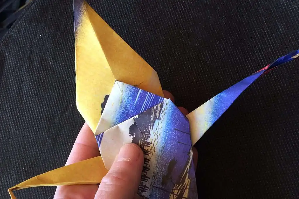 Folding paper cranes