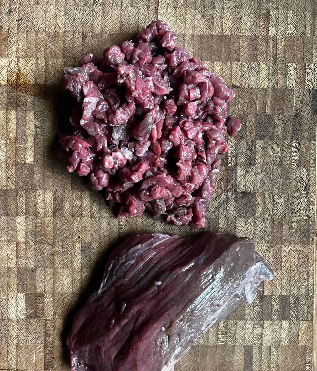 chopped steak