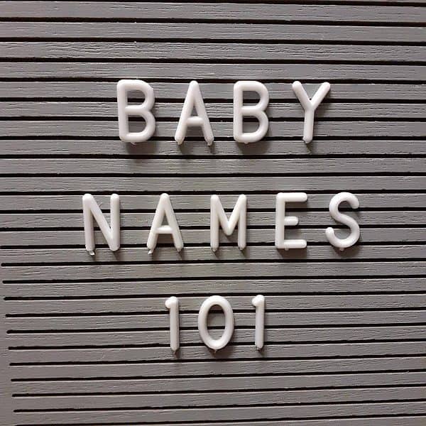 Baby Names 101 Sign