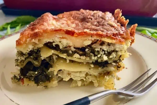 Green and White Lasagne