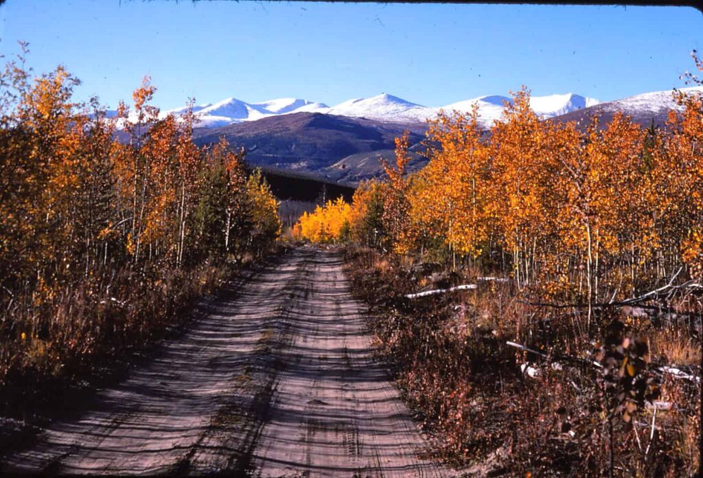 Spectacular autumn Yukon scenery, circa late 1970s