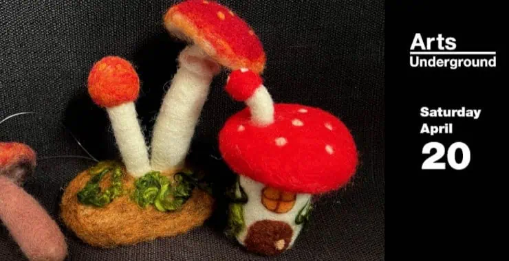 Needle Felting Mushrooms with Janet Patterson
